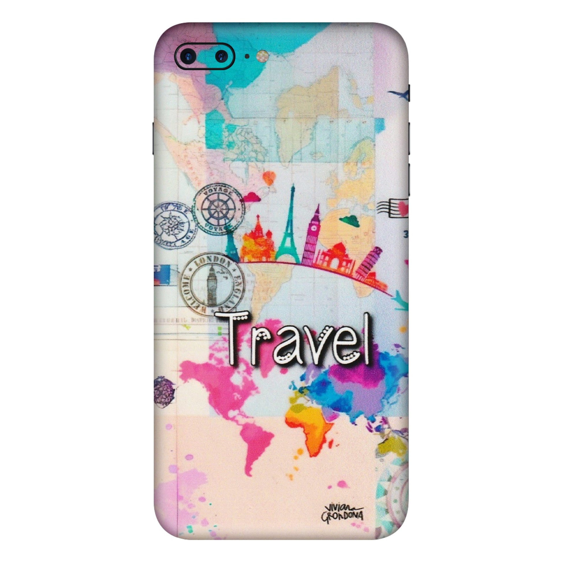 Apple iPhone Skins (All Models) - Travel The Wonders - Matte Finish (M-108) iPhone 7 Plus