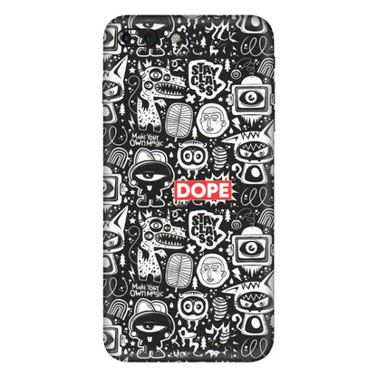 Apple iPhone Skins (All Models) - Dope Stay Classy Black Doodles - Matte Finish (M-126) iPhone 7 Plus