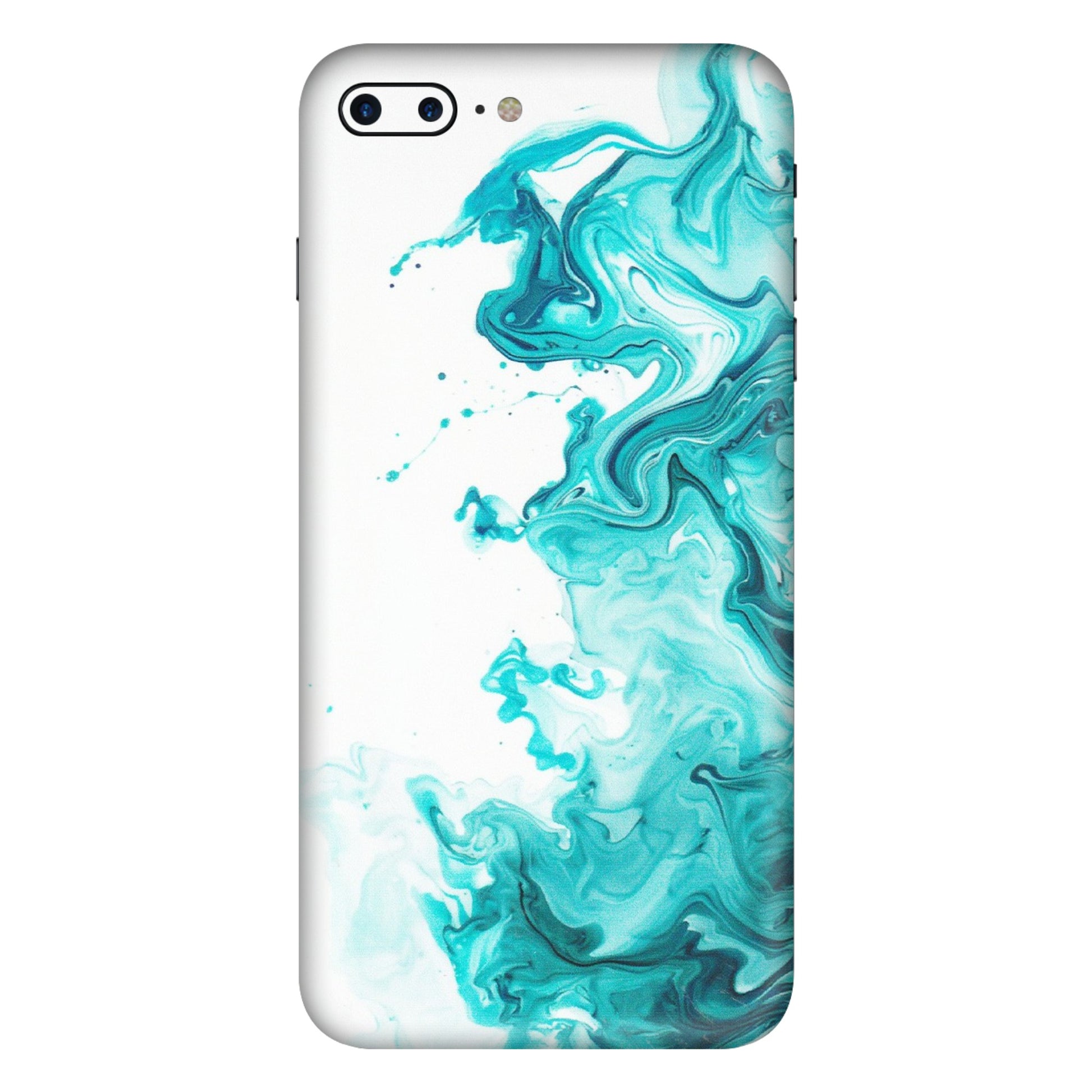 Apple iPhone Skins (All Models) - Sky Blue Abstract Colour - Matte Finish (M-146) iPhone 7 Plus