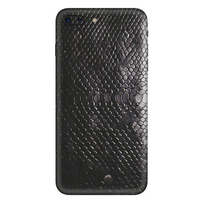 Apple iPhone Skins (All Models) - Black Snack Leather - Matte Finish (M-147) iPhone 7 Plus