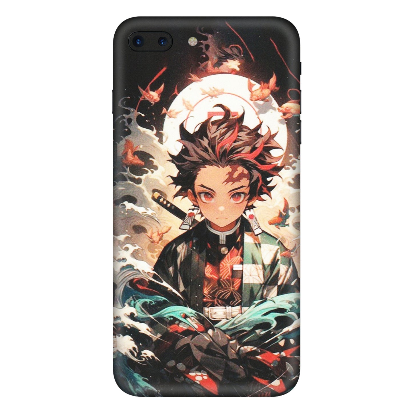 Apple iPhone Skins (All Models) - Tanjiro Demon Slayer Anime - Matte Finish (M-158) iPhone 7 Plus