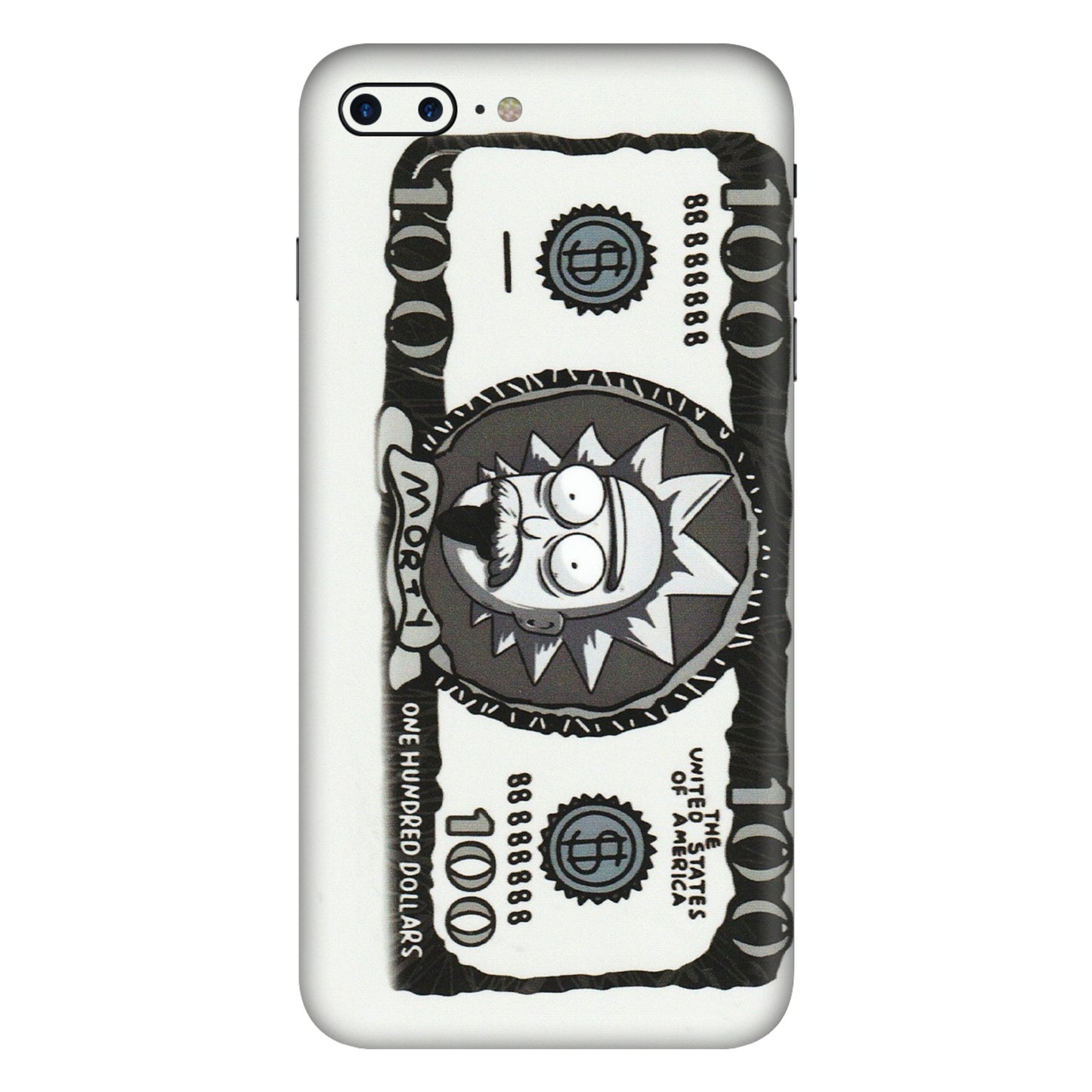 Apple iPhone Skins (All Models) - Rick And Morty Hundred Dollar Anime - Matte Finish (M-161) iPhone 7 Plus