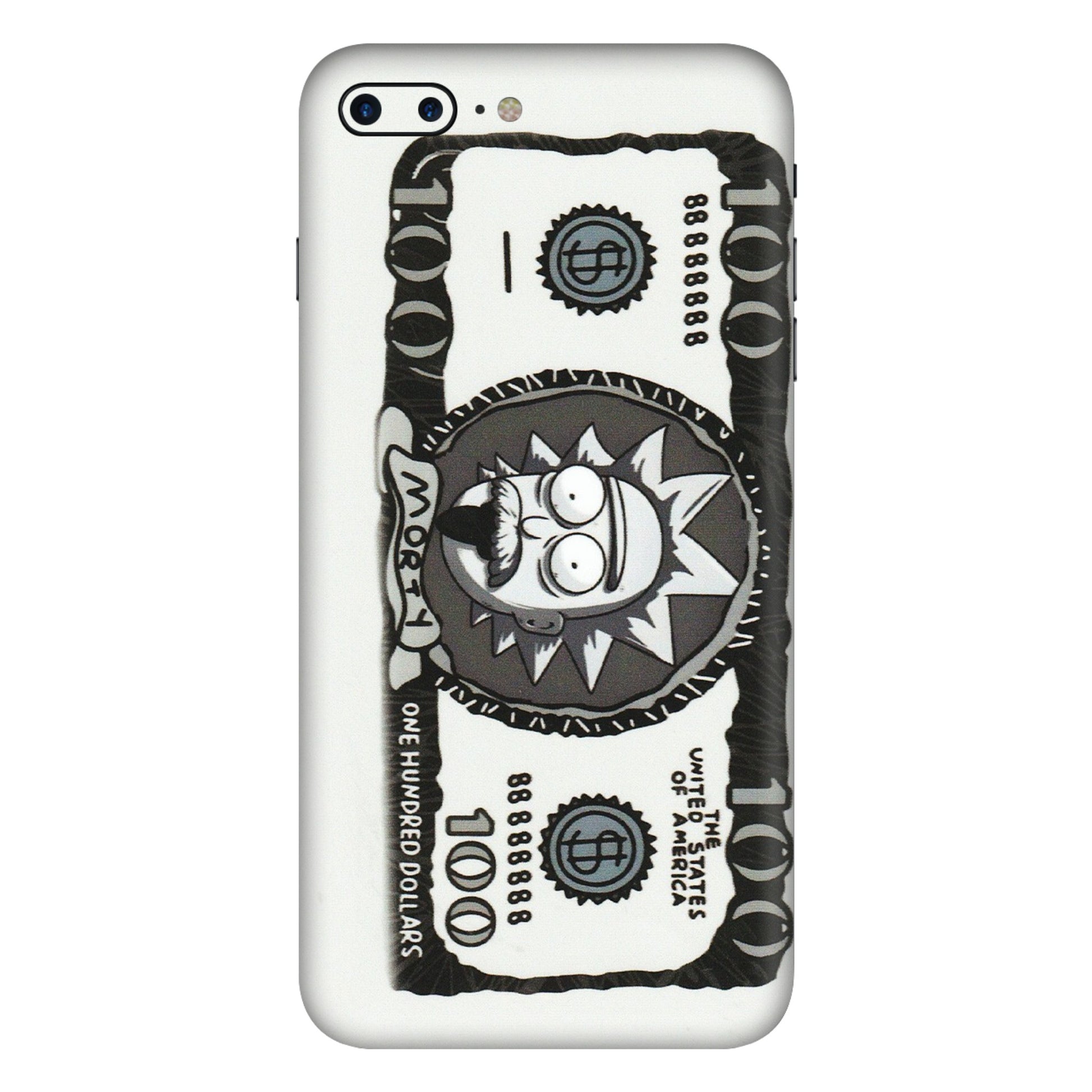 Apple iPhone Skins (All Models) - Rick And Morty Hundred Dollar Anime - Matte Finish (M-161) iPhone 7 Plus