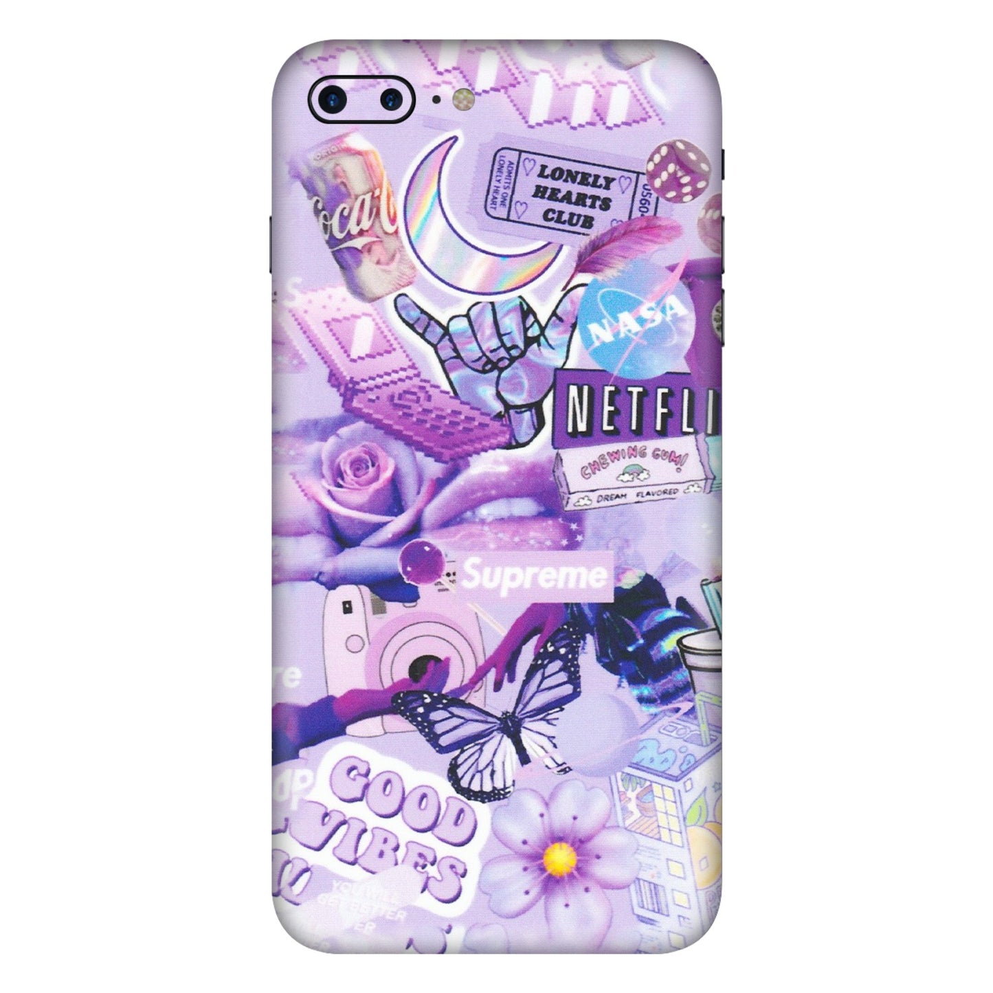 Apple iPhone Skins (All Models) - Supreme Purple Magic - Matte Finish (M-88) iPhone 7 Plus
