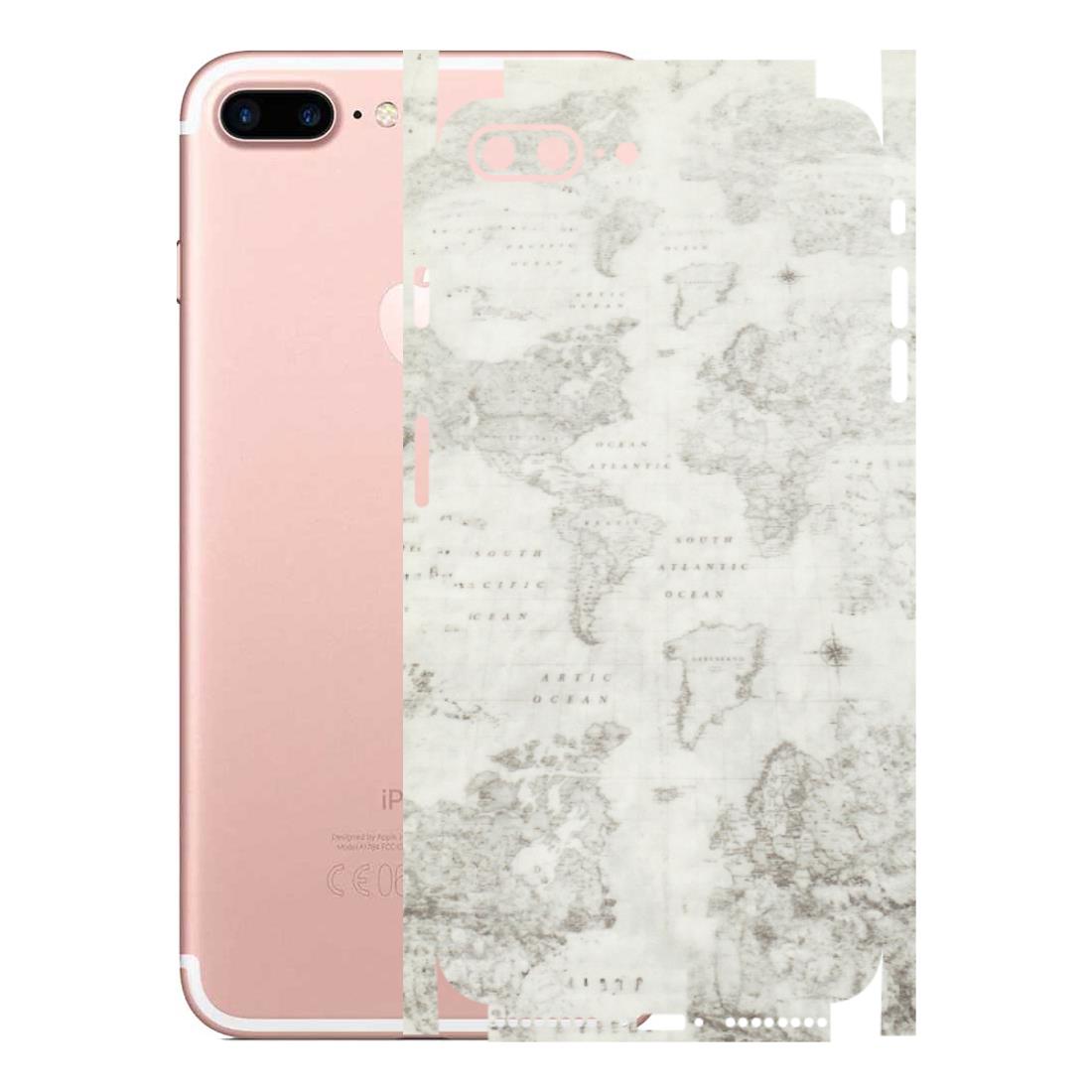 Apple iPhone Skins (All Models) - World Travel Map - Transparent Finish (T-04) iPhone 7 Plus
