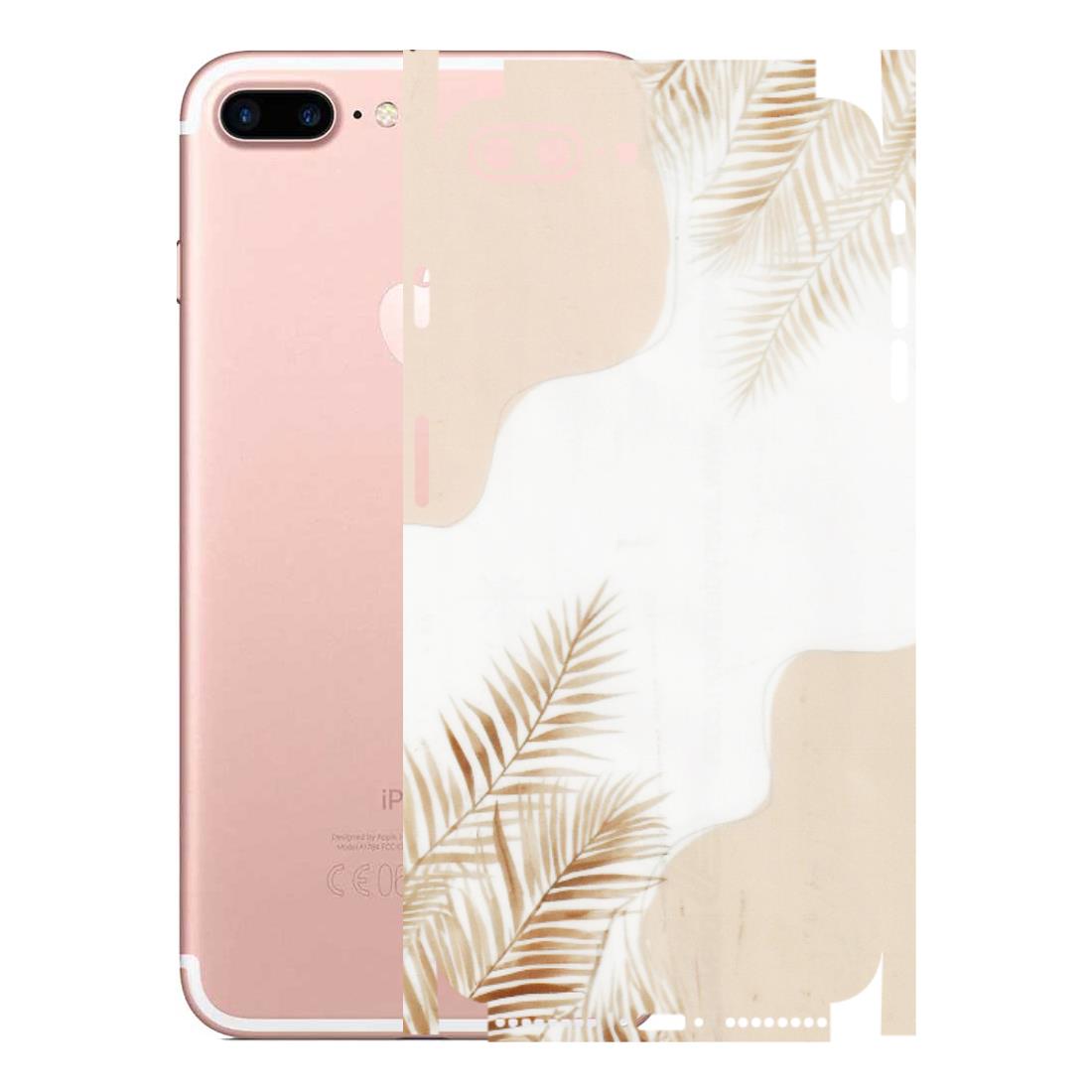 Apple iPhone Skins (All Models) - Gold Petals Abstract - Transparent Finish (T-08) iPhone 7 Plus