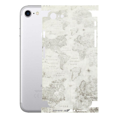 Apple iPhone Skins (All Models) - World Travel Map - Transparent Finish (T-04) iPhone 7