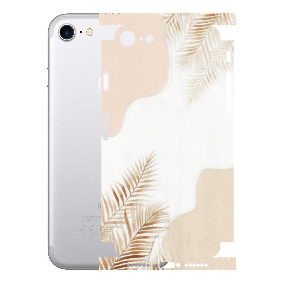 Apple iPhone Skins (All Models) - Gold Petals Abstract - Transparent Finish (T-08) iPhone 7