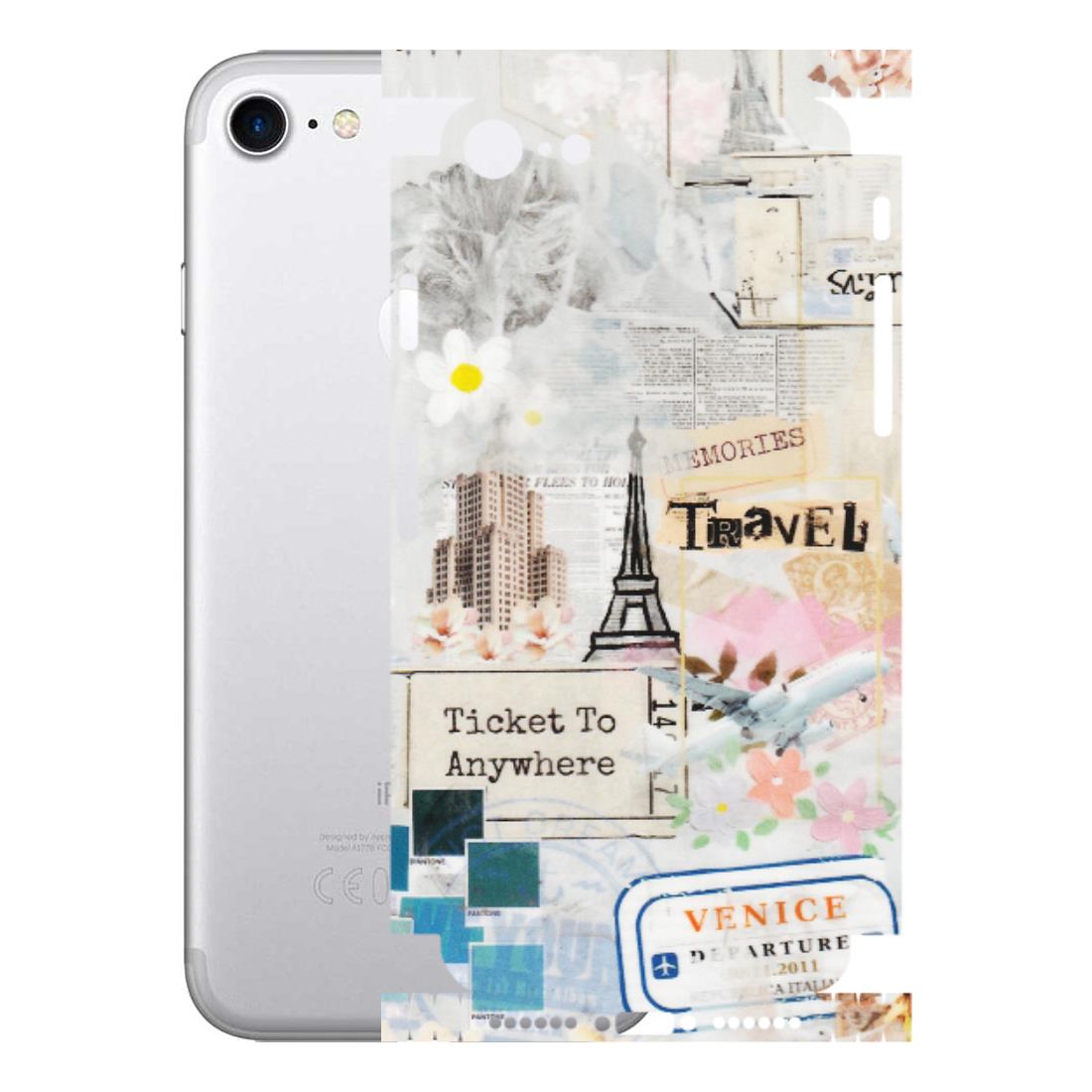Apple iPhone Skins (All Models) - Travel Memories - Transparent Finish (T-09) iPhone 7