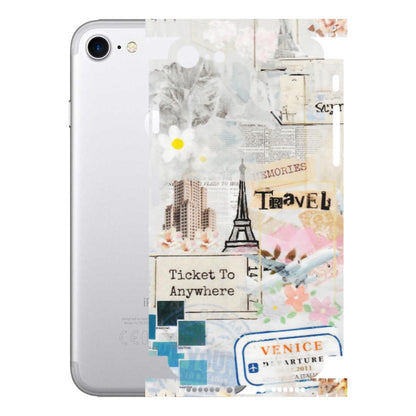 Apple iPhone Skins (All Models) - Travel Memories - Transparent Finish (T-09) iPhone 7