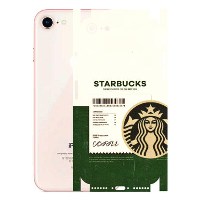 Apple iPhone Skins (All Models) - Starbucks Barcode - 3D Embossed Finish (L-308) iPhone 8
