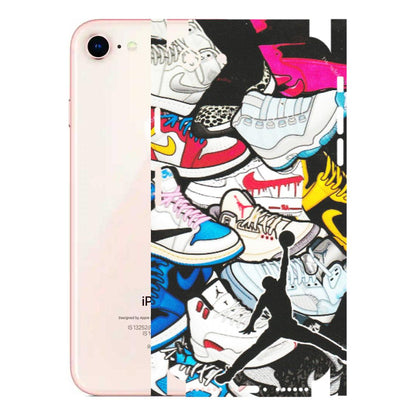 Apple iPhone Skins (All Models) - Jordan Sneakers Fan - Matte Finish (M-80) iPhone 8