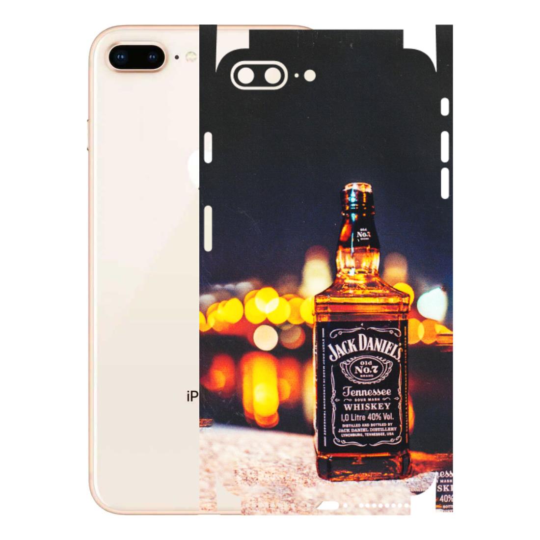 Apple iPhone Skins (All Models) - JD Whiskey Bottle - 3D Embossed Finish (L-20) iPhone 8 Plus