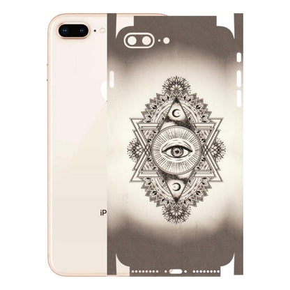 Apple iPhone Skins (All Models) - Illuminati Great Eye - Transparent Finish (T-14) iPhone 8 Plus