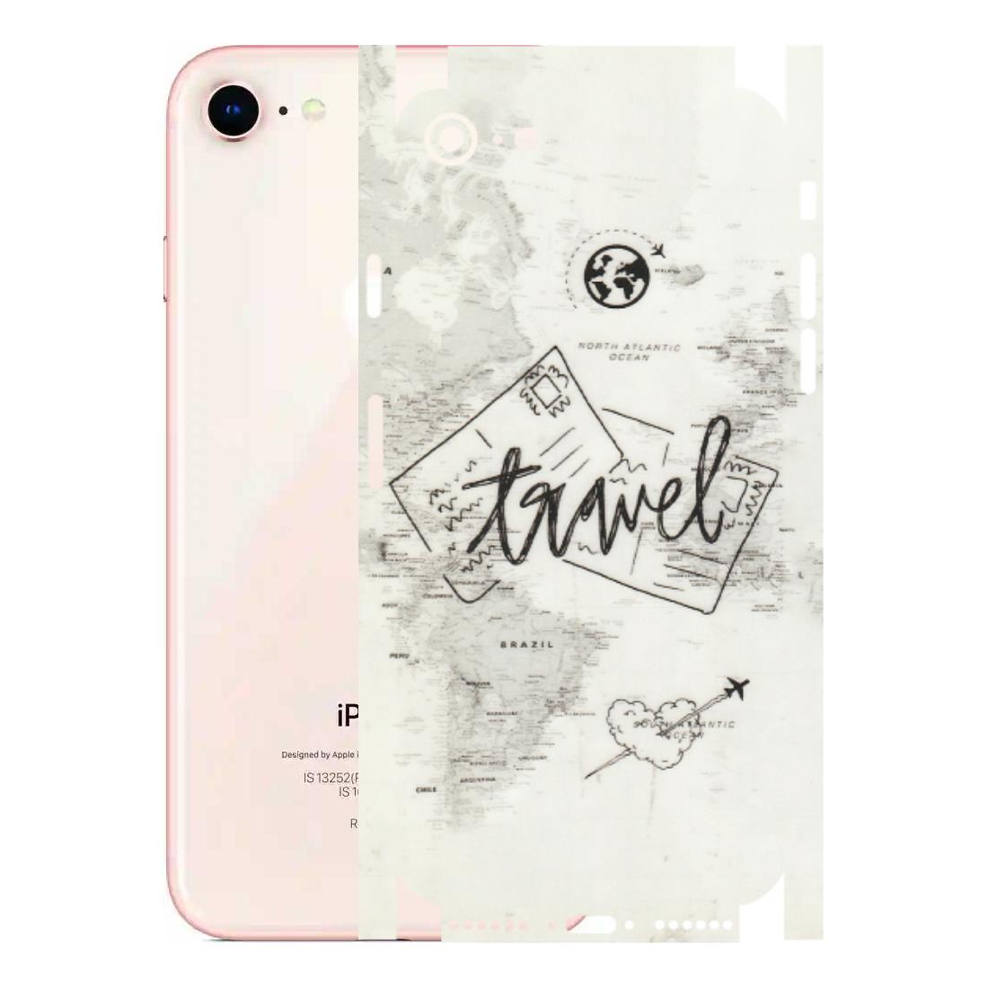 Apple iPhone Skins (All Models) - Travel Ticket - Transparent Finish (T-06) iPhone 8