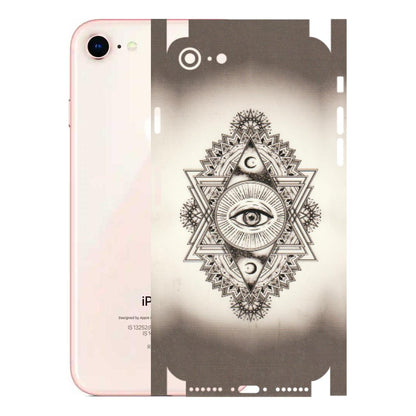 Apple iPhone Skins (All Models) - Illuminati Great Eye - Transparent Finish (T-14) iPhone 8