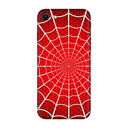 Apple iPhone Skins (All Models) - Classic Spidey Web - 3D Embossed Finish (L-115) iPhone SE