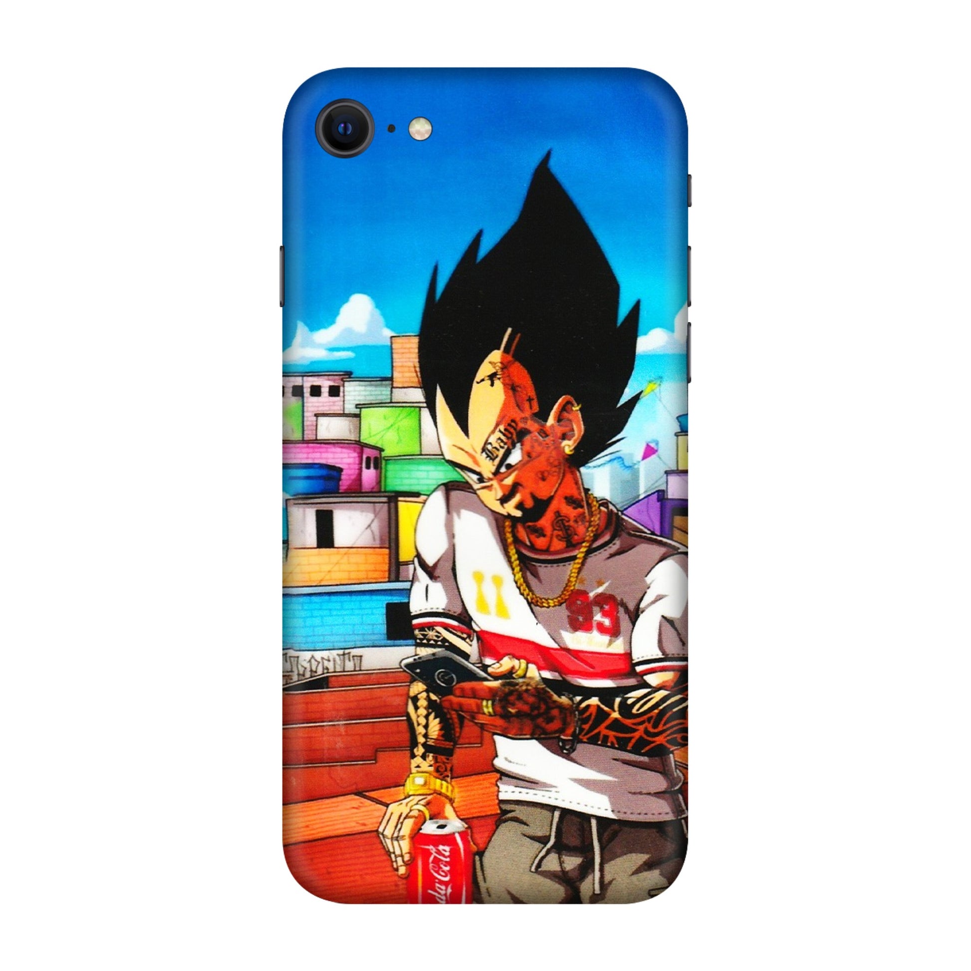 Apple iPhone Skins (All Models) - Vegeta - 3D Embossed Finish (L-136) iPhone SE