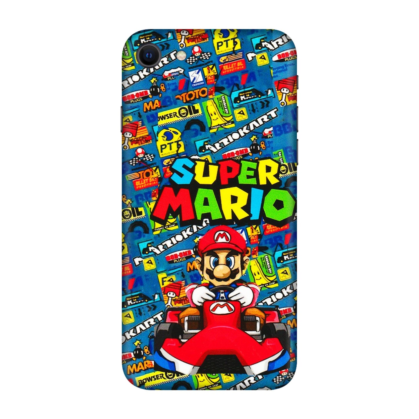 Apple iPhone Skins (All Models) - Super Mario Kart - 3D Embossed Finish (L-140) iPhone SE