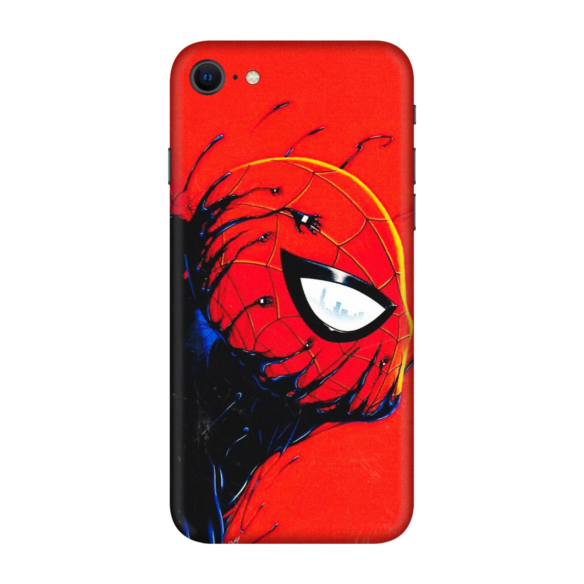Apple iPhone Skins (All Models) - Spiderman Face Venom - 3D Embossed Finish (L-165) iPhone SE