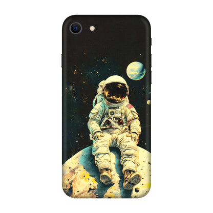 Apple iPhone Skins (All Models) - Astronaut in Space - 3D Embossed Finish (L-16) iPhone SE