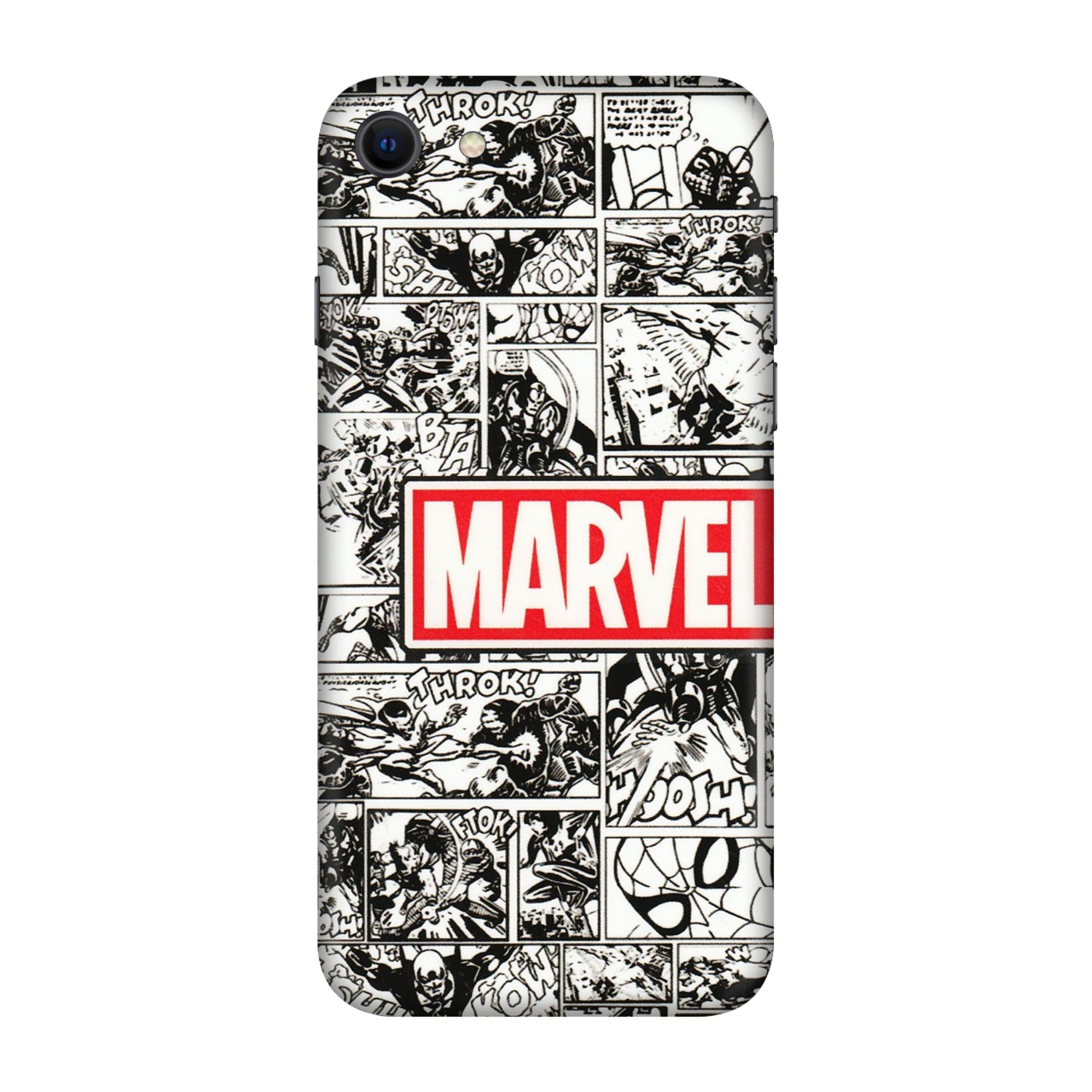 Apple iPhone Skins (All Models) - Marvel Comic - 3D Embossed Finish (L-171) iPhone SE