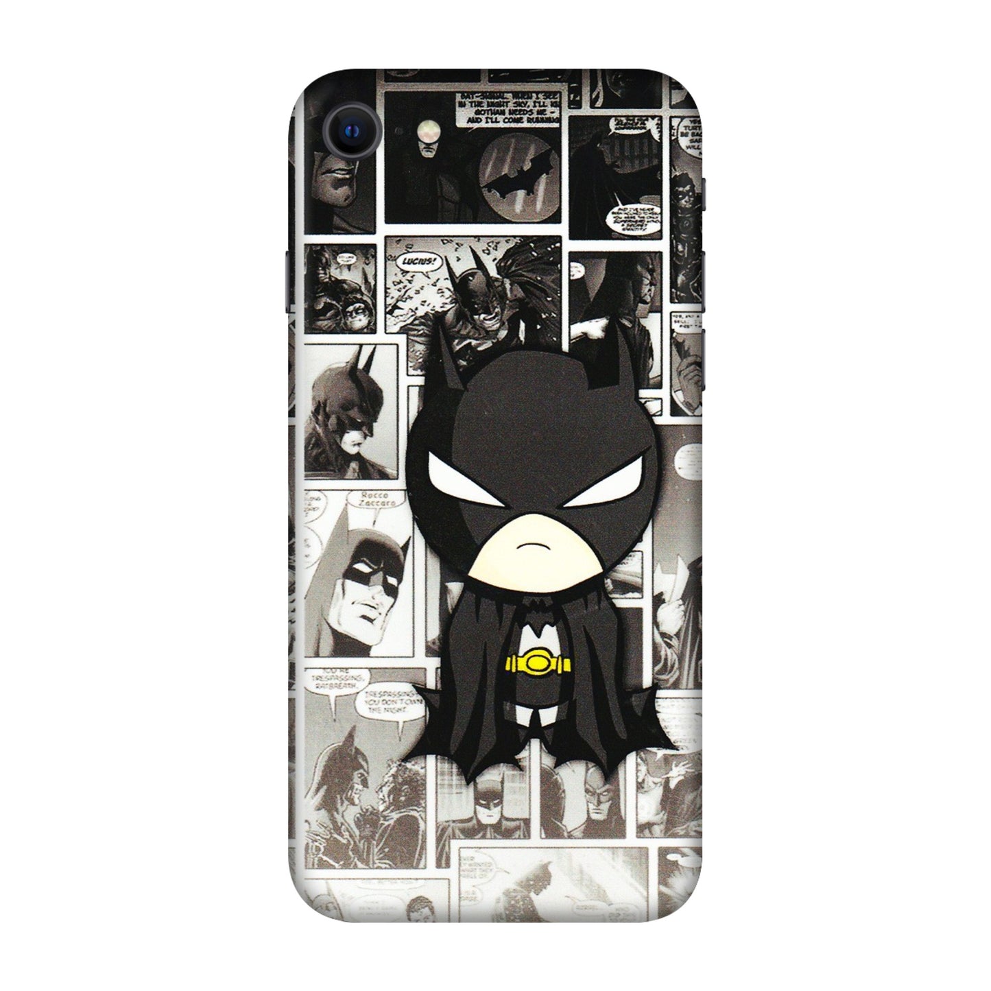 Apple iPhone Skins (All Models) - Toon Batman - 3D Embossed Finish (L-182) iPhone SE