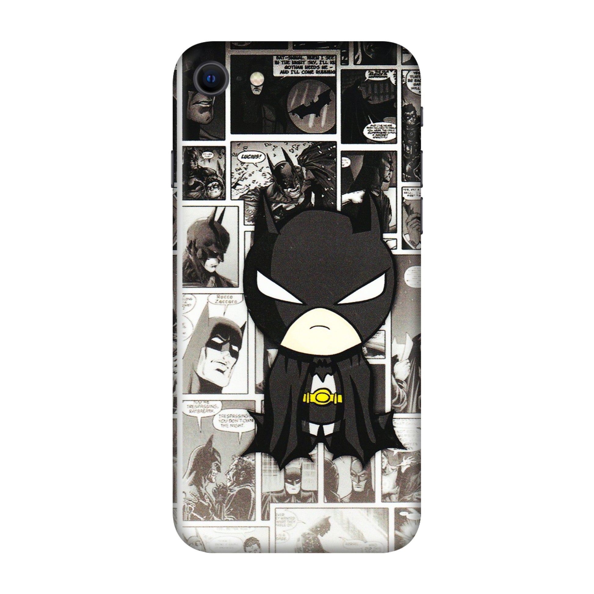 Apple iPhone Skins (All Models) - Toon Batman - 3D Embossed Finish (L-182) iPhone SE