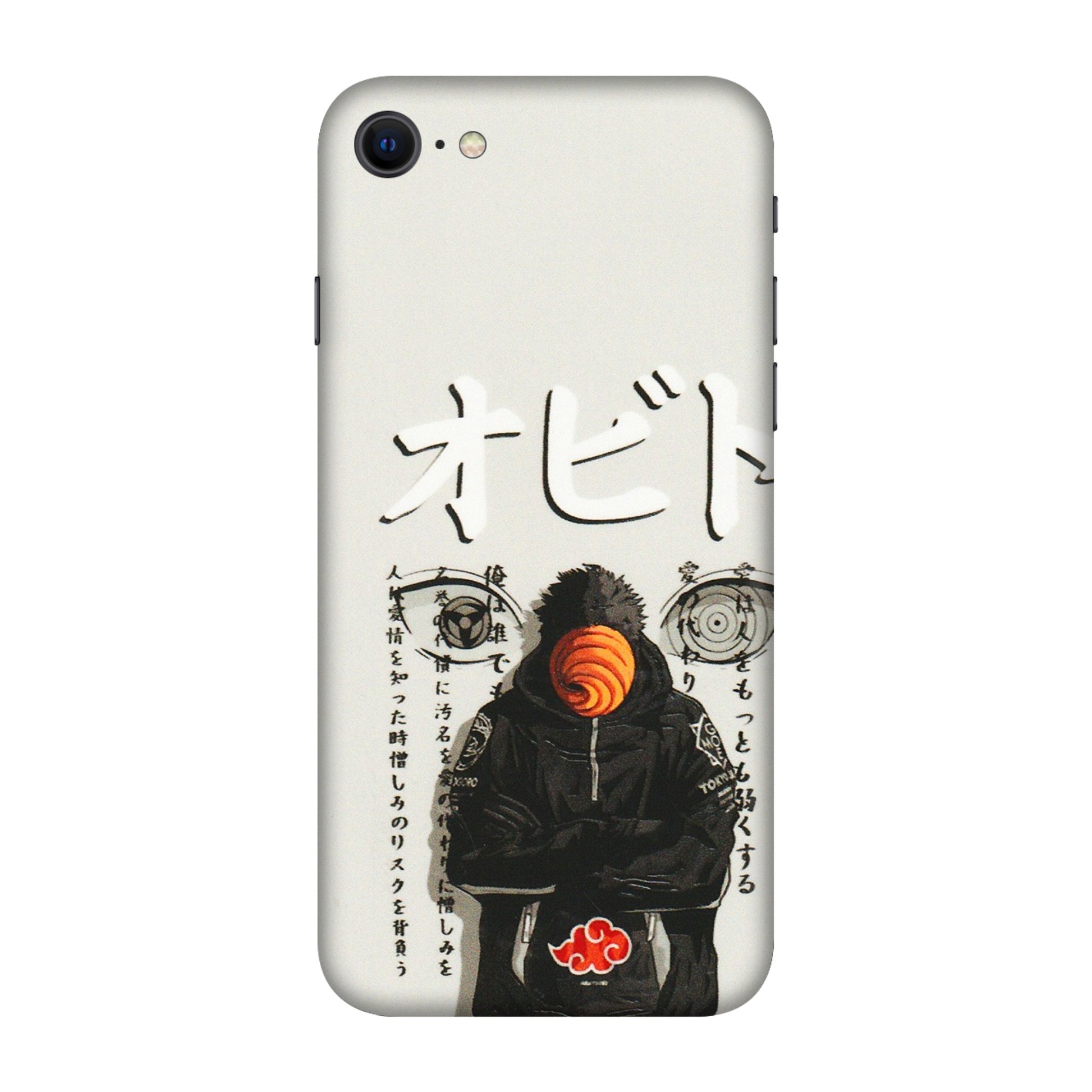 Apple iPhone Skins (All Models) - Obito Anime Eye - 3D Embossed Finish (L-19) iPhone SE