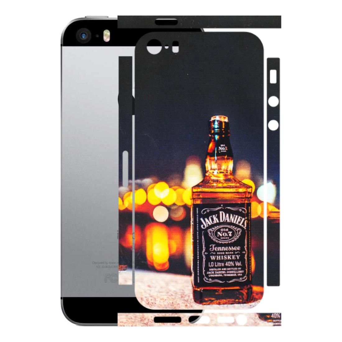 Apple iPhone Skins (All Models) - JD Whiskey Bottle - 3D Embossed Finish (L-20) iPhone SE
