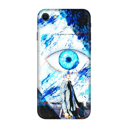 Apple iPhone Skins (All Models) - Gojo Satoru evil eye - 3D Embossed Finish (L-239) iPhone SE