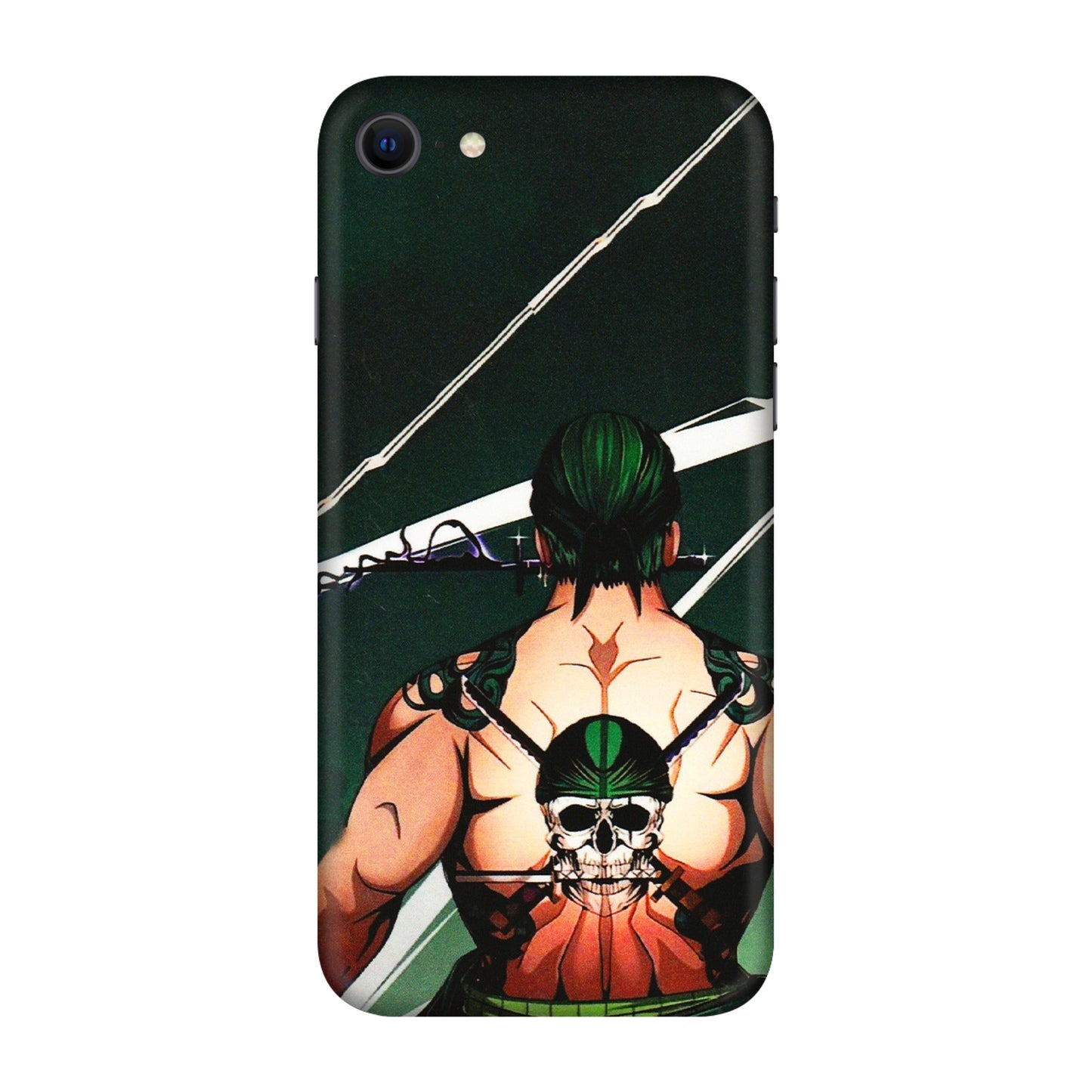 Apple iPhone Skins (All Models) - Zoro Anime - 3D Embossed Finish (L-23) iPhone SE