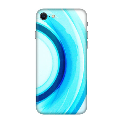 Apple iPhone Skins (All Models) - The Blue Curve - 3D Embossed Finish (L-244) iPhone SE