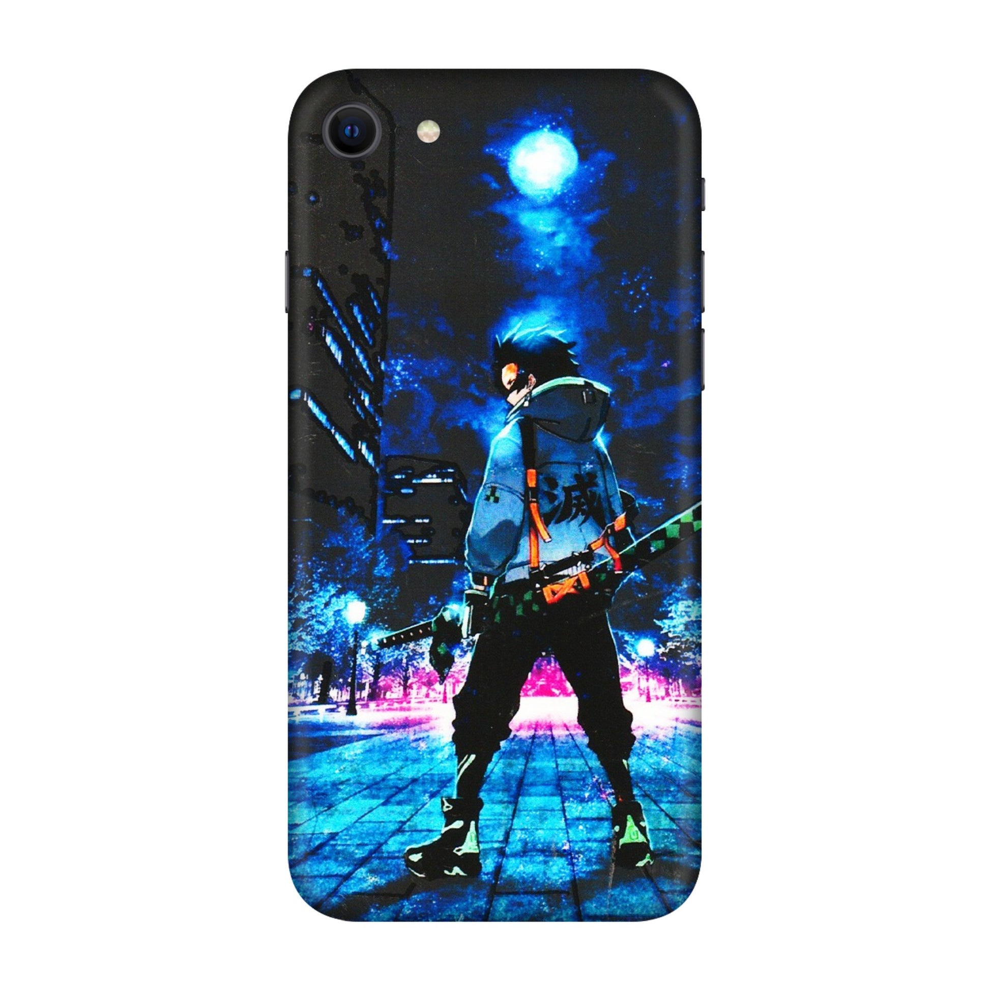 Apple iPhone Skins (All Models) - Demon Slayer Sword - 3D Embossed Finish (L-247) iPhone SE