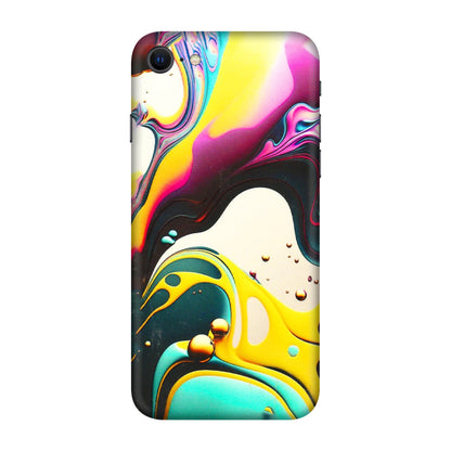 Apple iPhone Skins (All Models) - Multicolor Abstract pattern - 3D Embossed Finish (L-254) iPhone SE