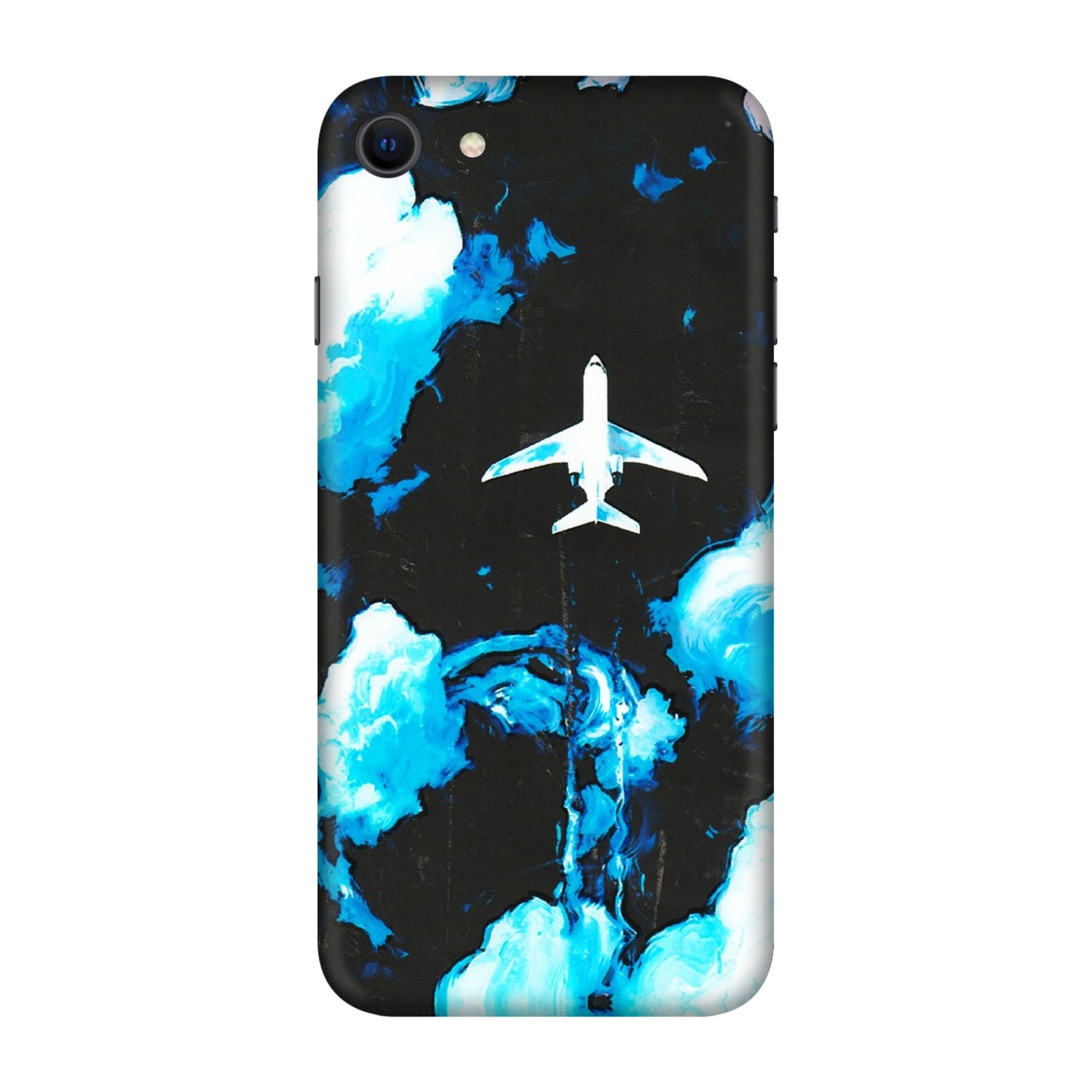 Apple iPhone Skins (All Models) - Travel In Airline - 3D Embossed Finish (L-264) iPhone SE