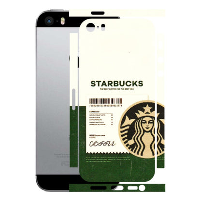 Apple iPhone Skins (All Models) - Starbucks Barcode - 3D Embossed Finish (L-308) iPhone SE