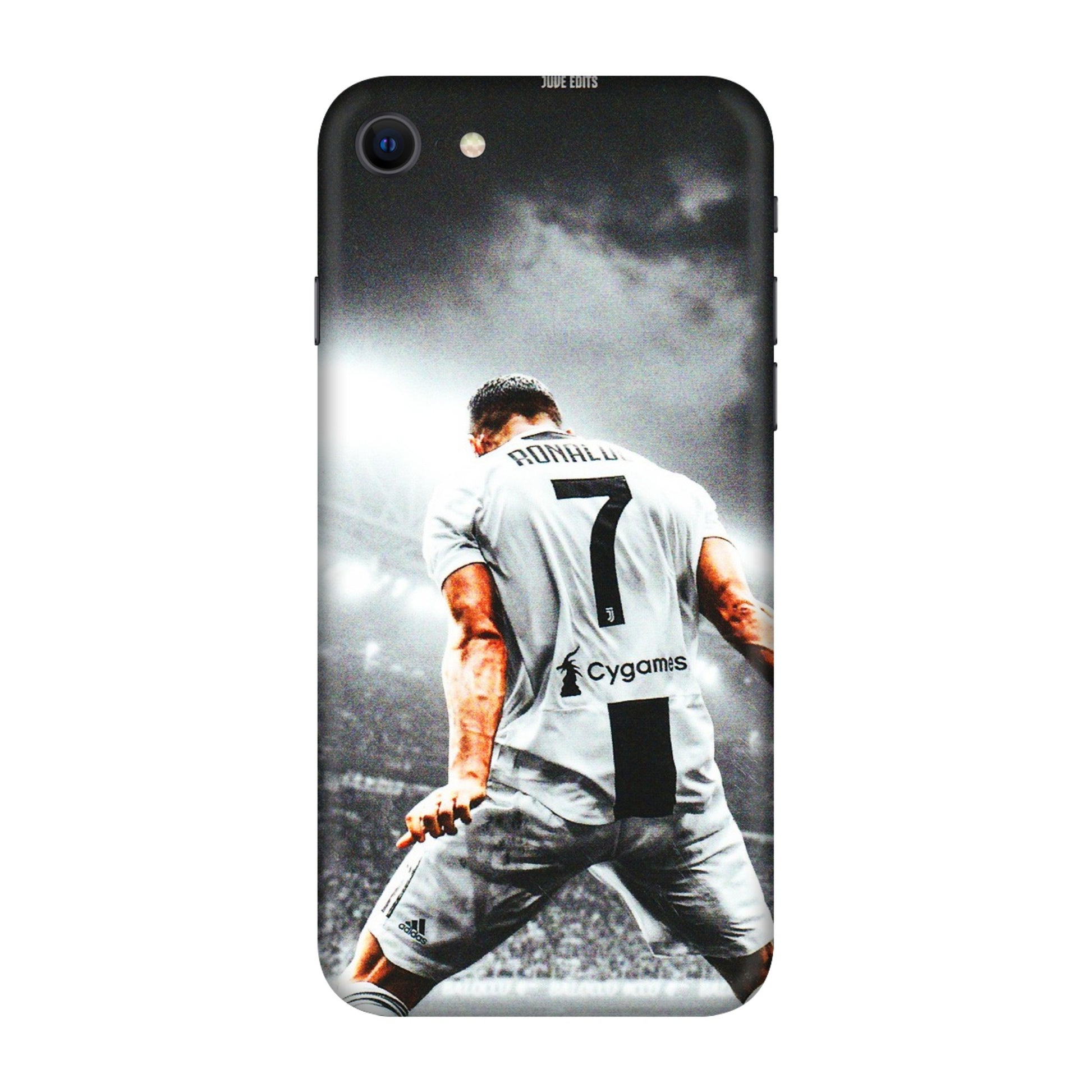 Apple iPhone Skins (All Models) - Ronaldo CR7 Crazy - 3D Embossed Finish (L-44) iPhone SE