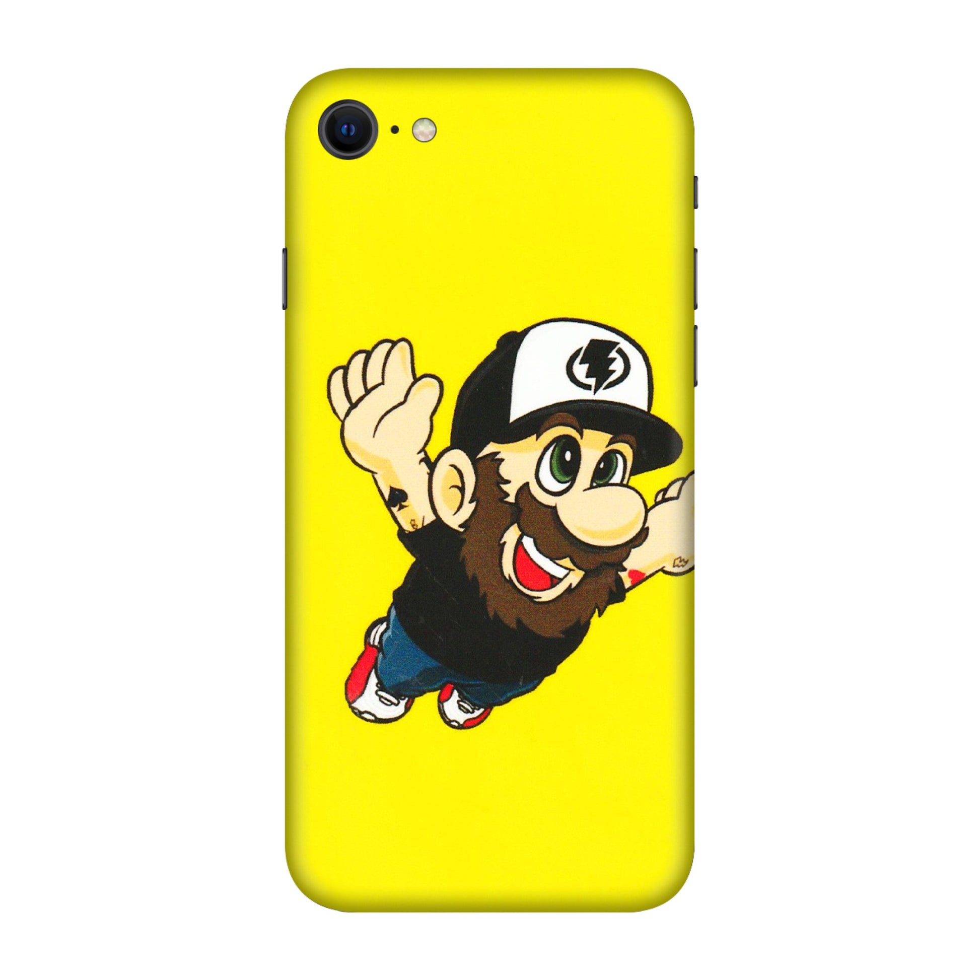 Apple iPhone Skins (All Models) - Flying Beardo - 3D Embossed Finish (L-60) iPhone SE