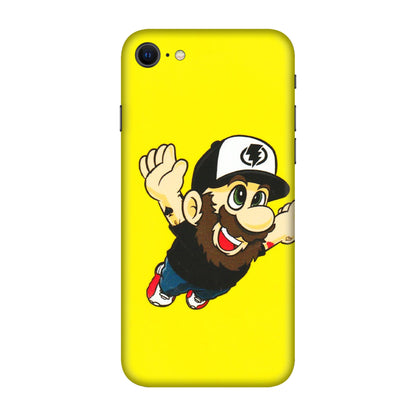 Apple iPhone Skins (All Models) - Flying Beardo - 3D Embossed Finish (L-60) iPhone SE