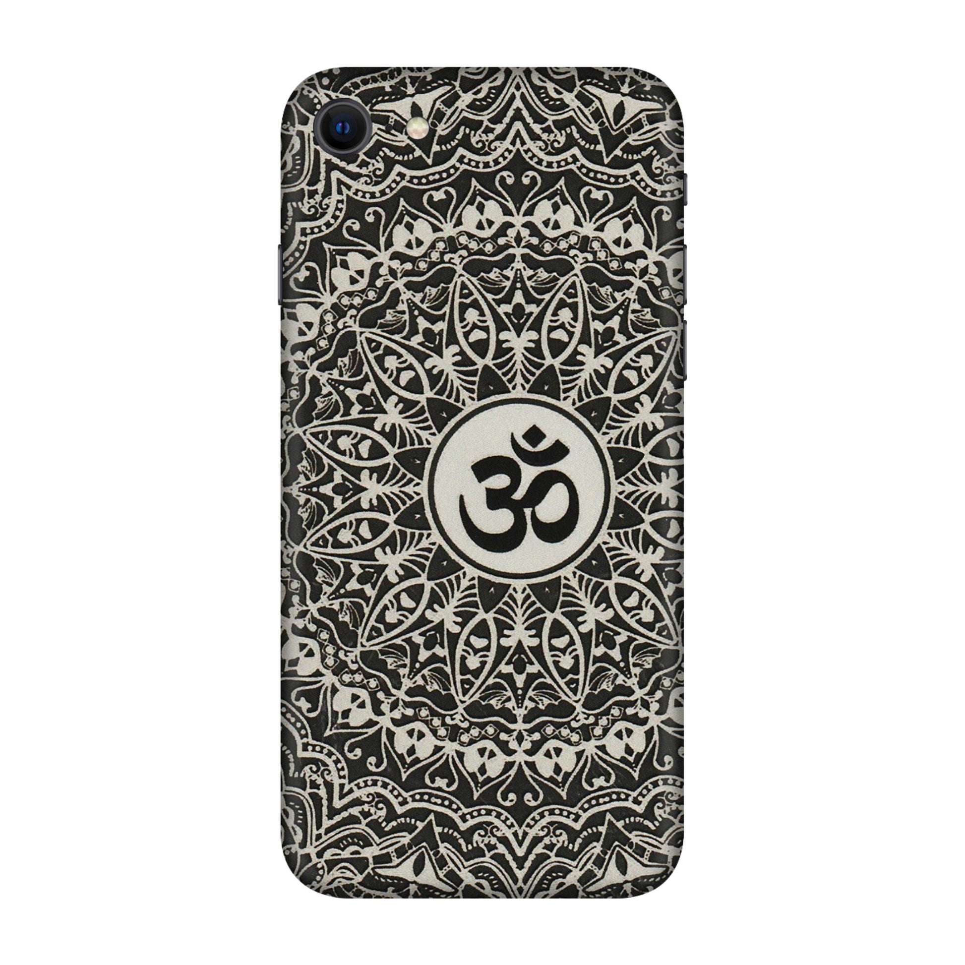 Apple iPhone Skins (All Models) - Aum Elegant Mandala - 3D Embossed Finish (L-62) iPhone SE
