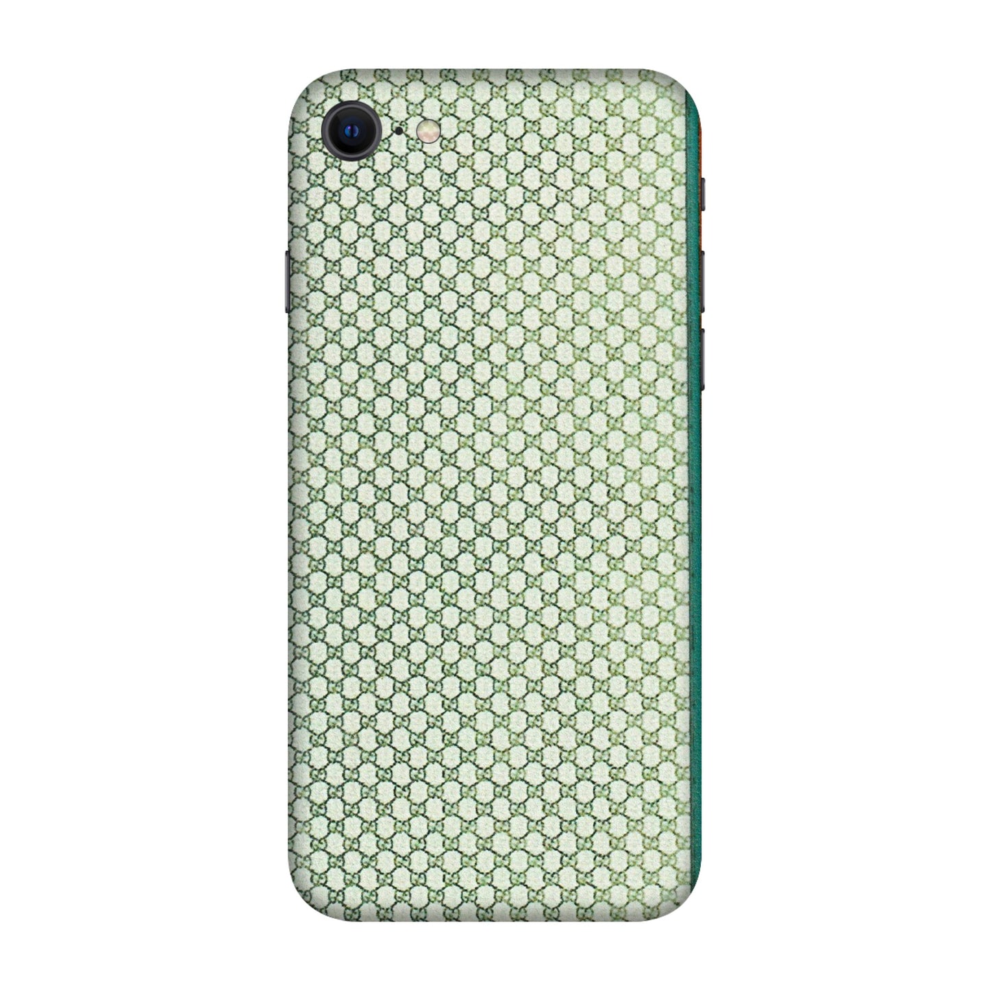 Apple iPhone Skins (All Models) - Gucci Fabric Pattern - 3D Embossed Finish (L-73) iPhone SE