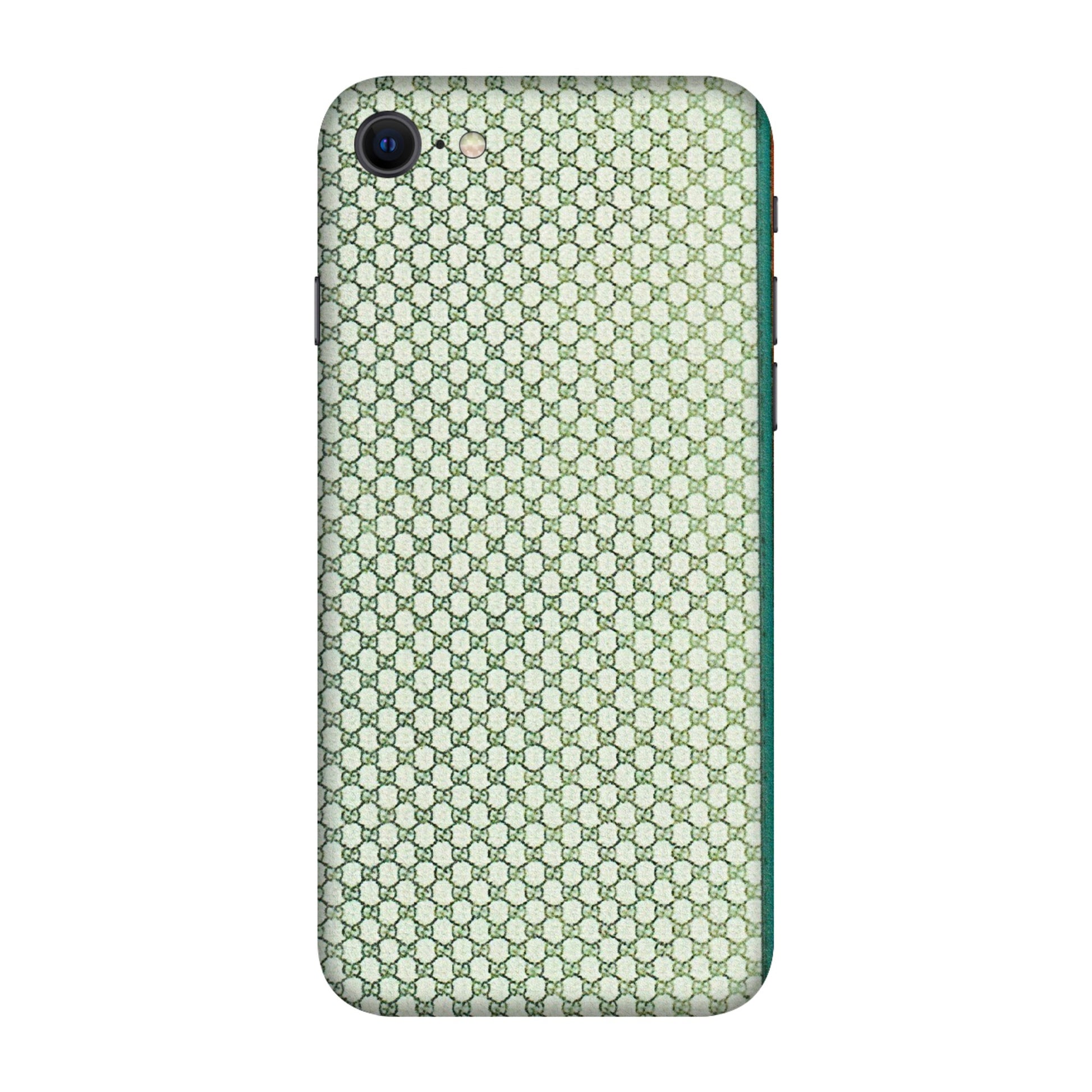 Apple iPhone Skins (All Models) - Gucci Fabric Pattern - 3D Embossed Finish (L-73) iPhone SE