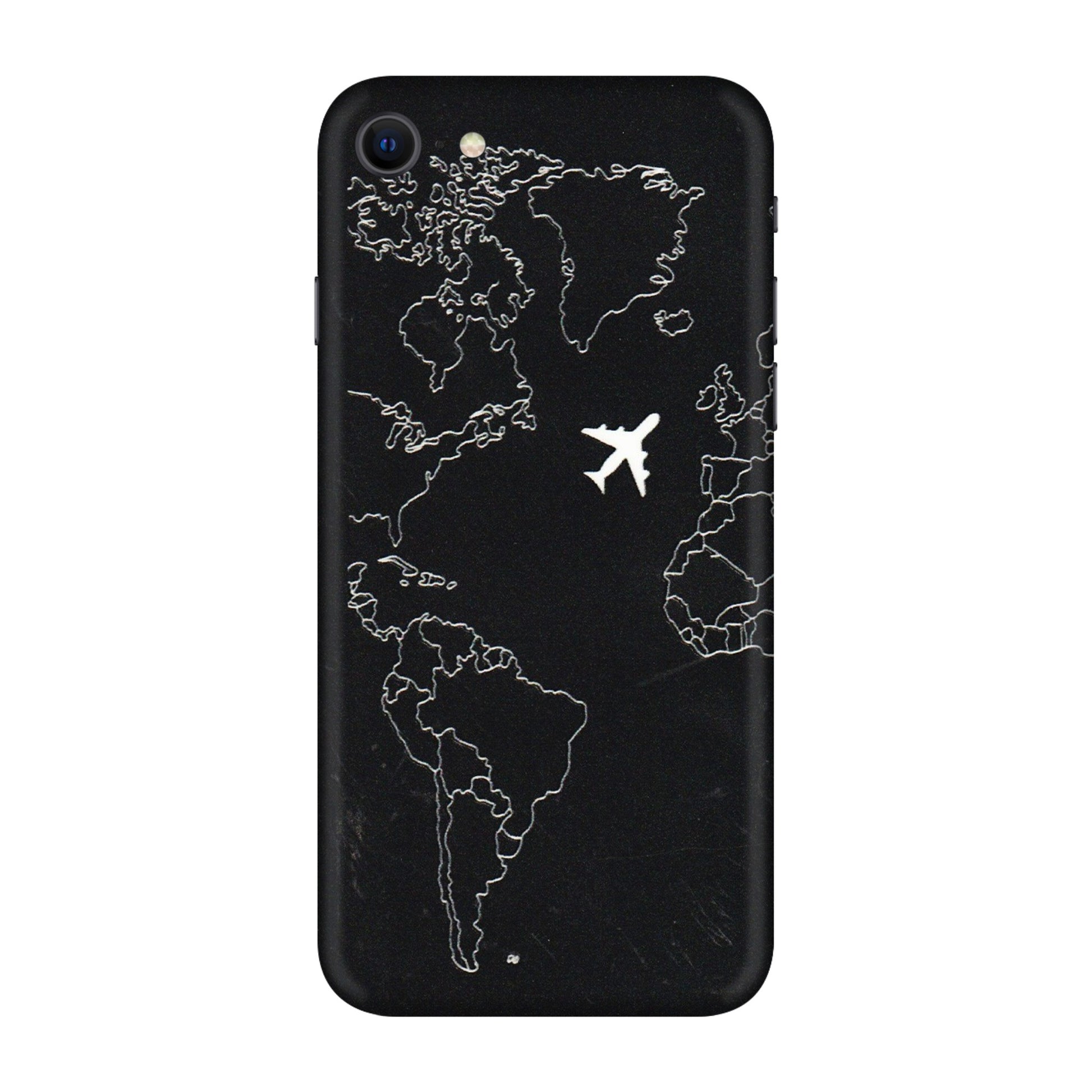 Apple iPhone Skins (All Models) - Never Ending Travel - 3D Embossed Finish (L-79) iPhone SE