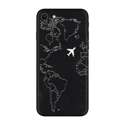Apple iPhone Skins (All Models) - Never Ending Travel - 3D Embossed Finish (L-79) iPhone SE