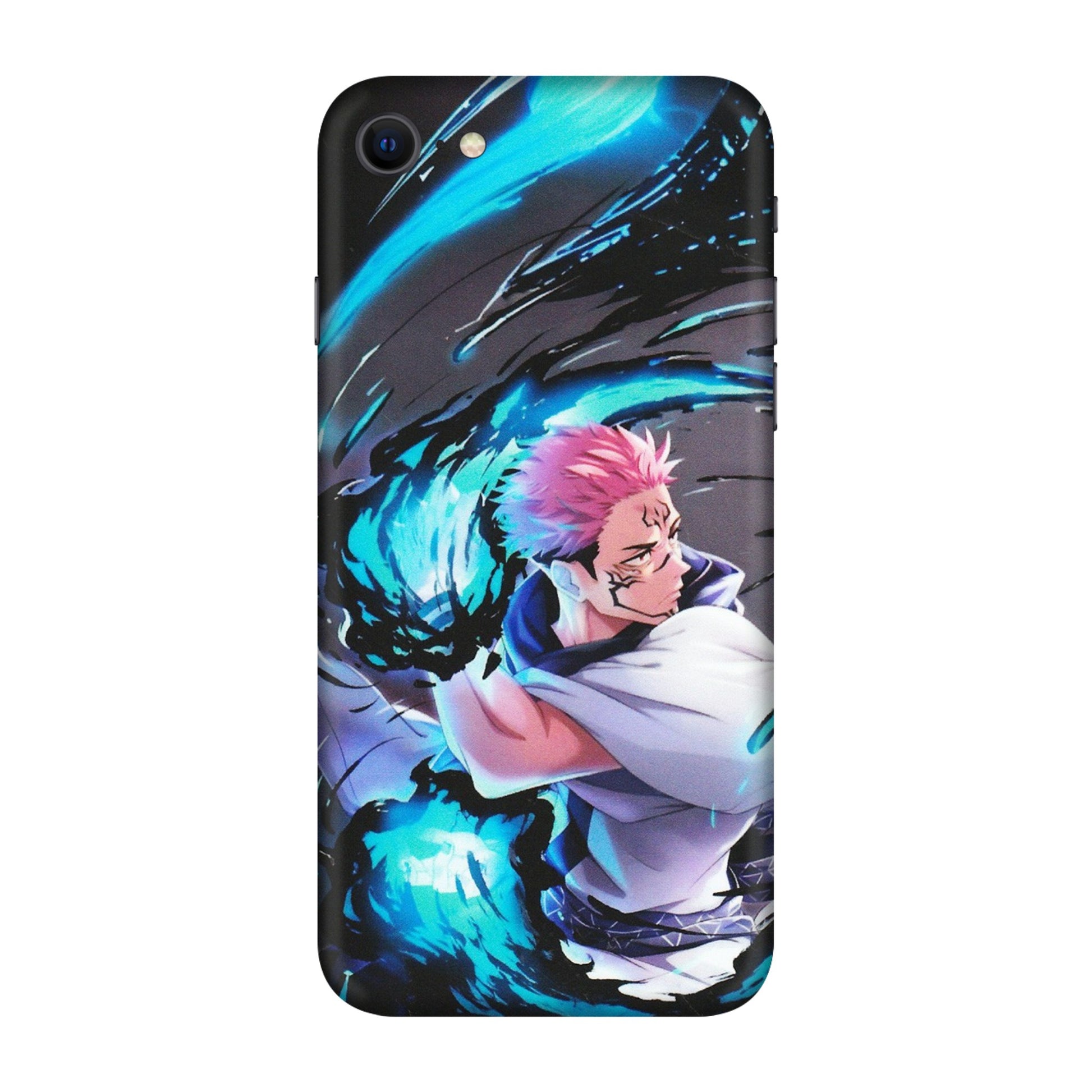 Apple iPhone Skins (All Models) - New Jujutsu Kaisen Grey Blue Anime - Matte Finish (M-127) iPhone SE