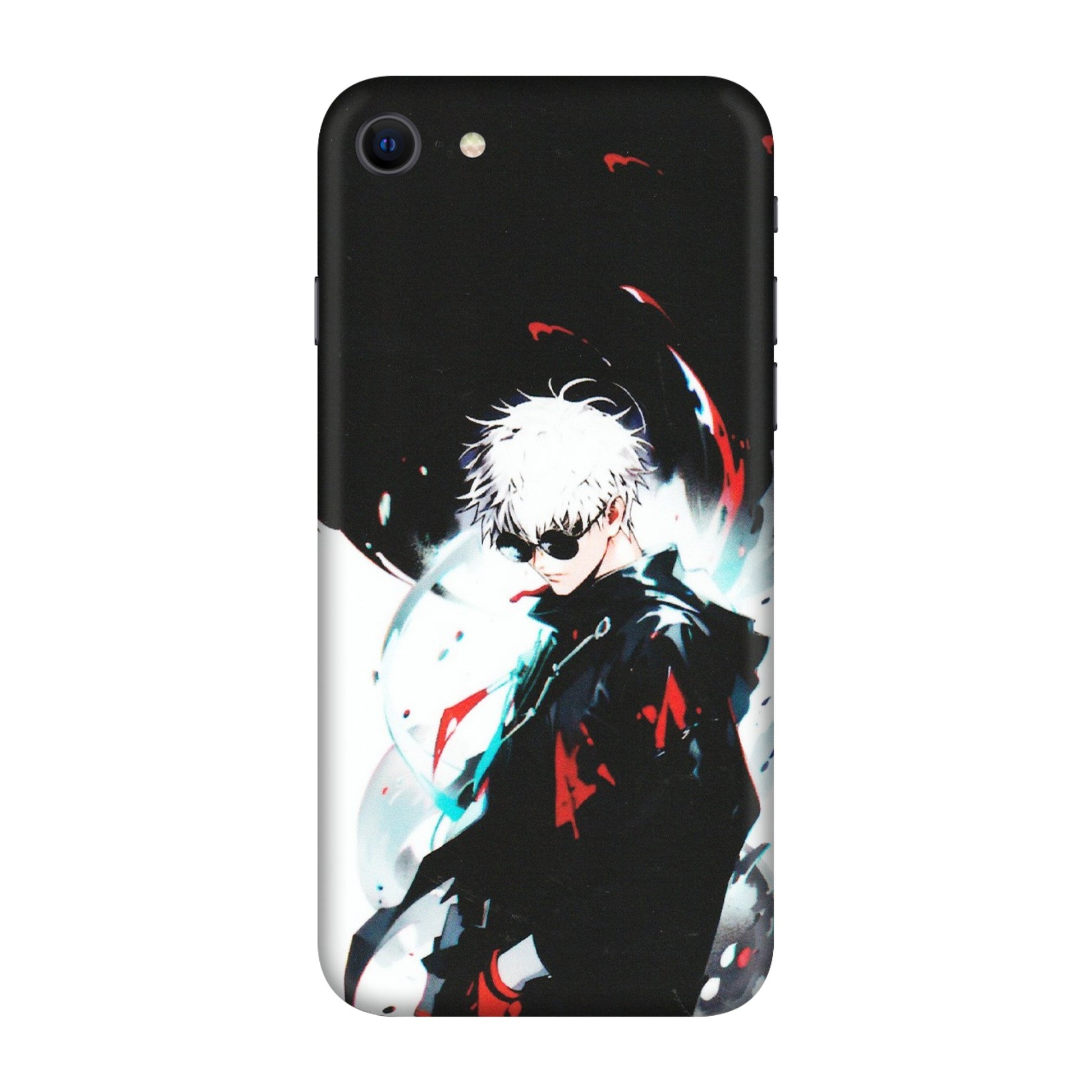 Apple iPhone Skins (All Models) - Gojo Powerful Charater Kaisen Anime - Matte Finish (M-144) iPhone SE