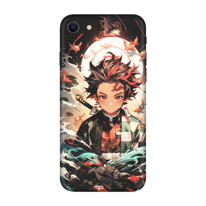 Apple iPhone Skins (All Models) - Tanjiro Demon Slayer Anime - Matte Finish (M-158) iPhone SE