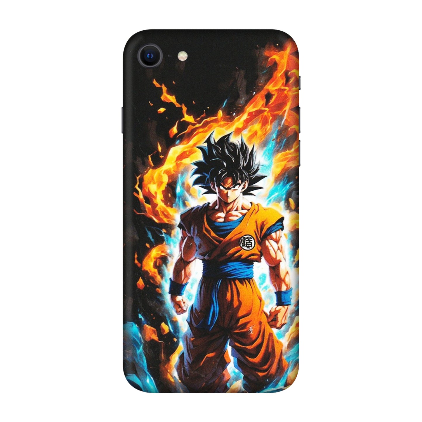 Apple iPhone Skins (All Models) - Goku Transformation Anime - Matte Finish (M-159) iPhone SE