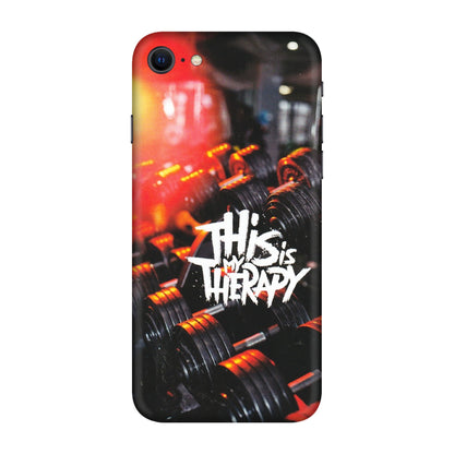 Apple iPhone Skins (All Models) - GYM Lover Therapy - Matte Finish (M-160) iPhone SE